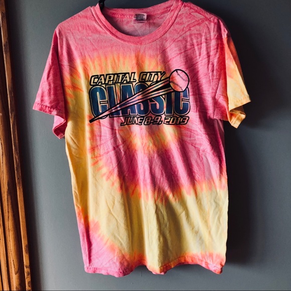 tie dye softball jersey